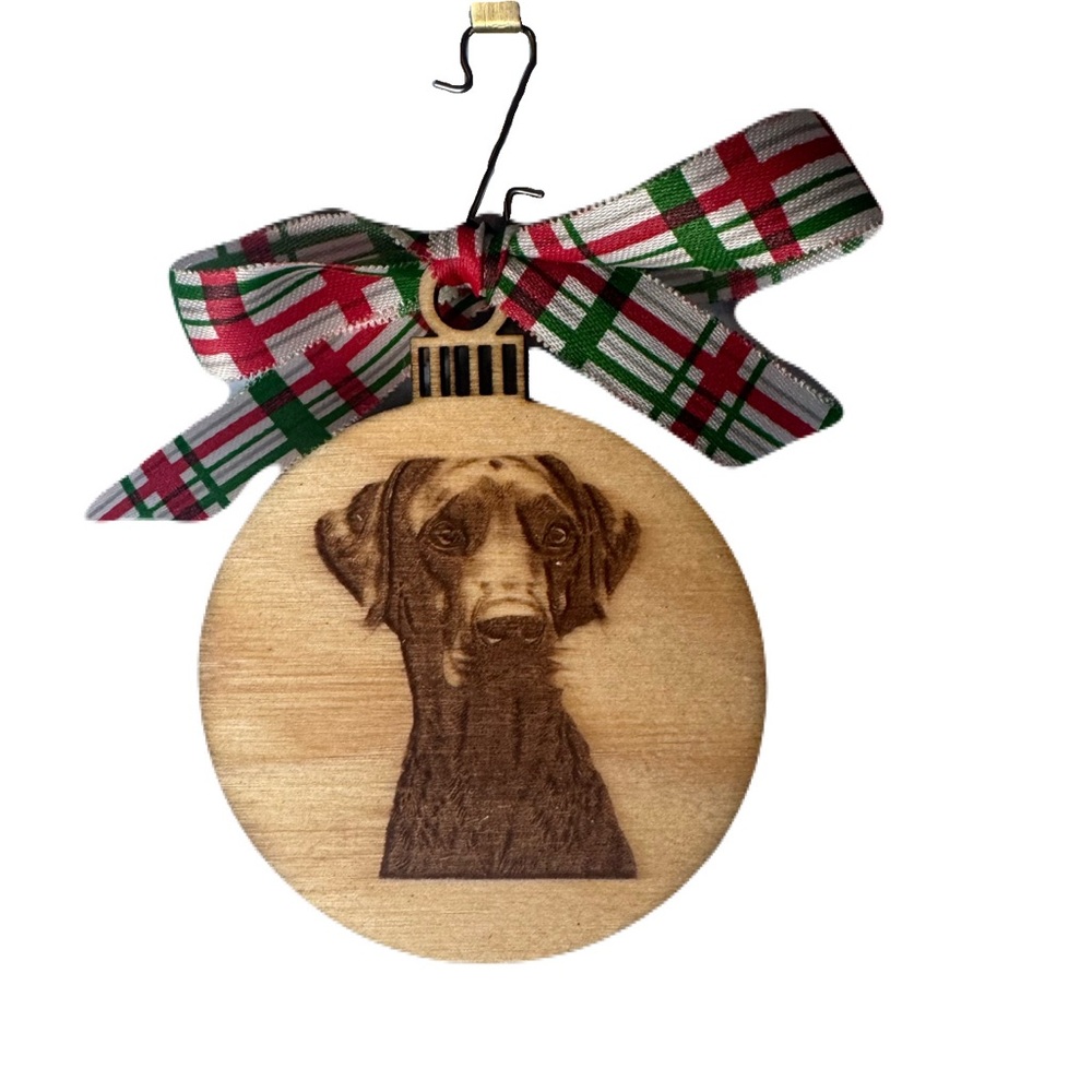 Weimaraner Holiday Ornament